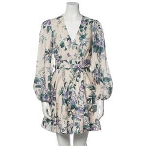 Zimmermann Cassia Wrap Mini Dress